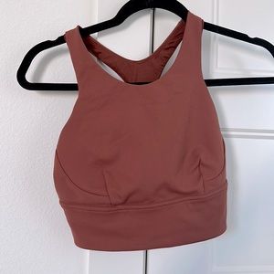 Lululemon Burnt Orange Racerback Sports Bra